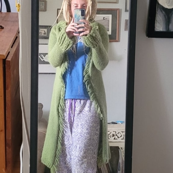 Hand knit duster - Picture 2 of 3